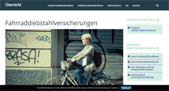 Desktop Screenshot of fahrraddiebstahlversicherung.com