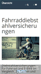 Mobile Screenshot of fahrraddiebstahlversicherung.com